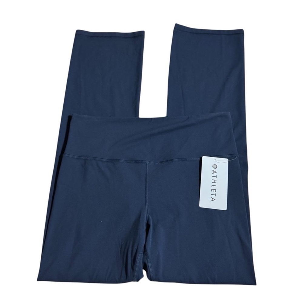 NWT Athleta Elation Ultra High Rise Straight Leg Pant in color Navy - Picture 9 of 10